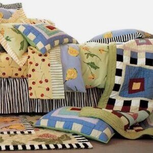 NWT Duvet Cover Droll Designs PINE CONE HILL Queen 100% Cotton Reversible